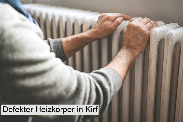 Defekter Heizkörper in Kirf